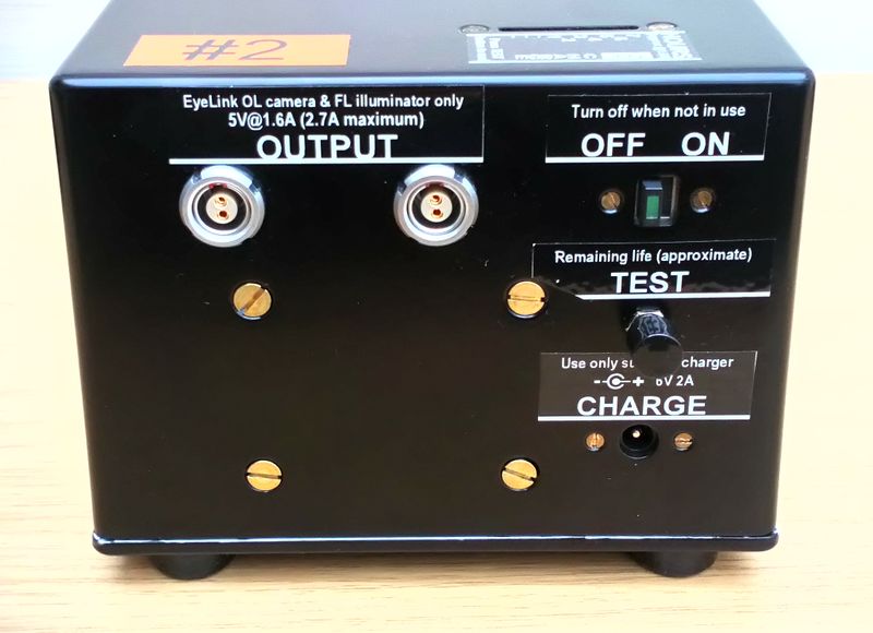 EyeLink Battery connections